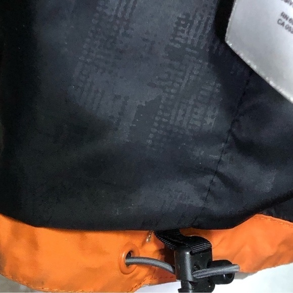 Vtg COLUMBIA Bugaboo Brown Orange Tan Colorblock Fleece Lined Collar Jacket M - Picture 9 of 12